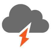 Nubi irregolari con possibile temporale