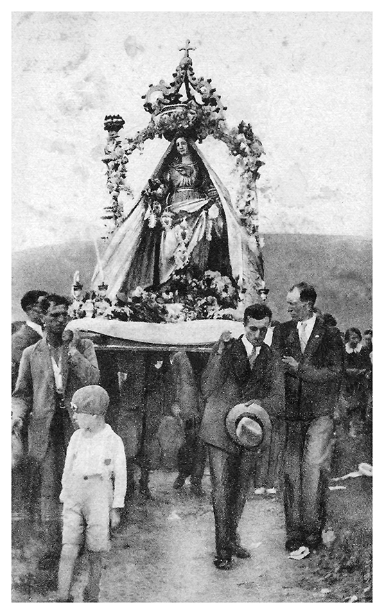 Cartolina Processione 8.7.1934